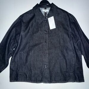 Zara Charcoal Button-Up Jacket